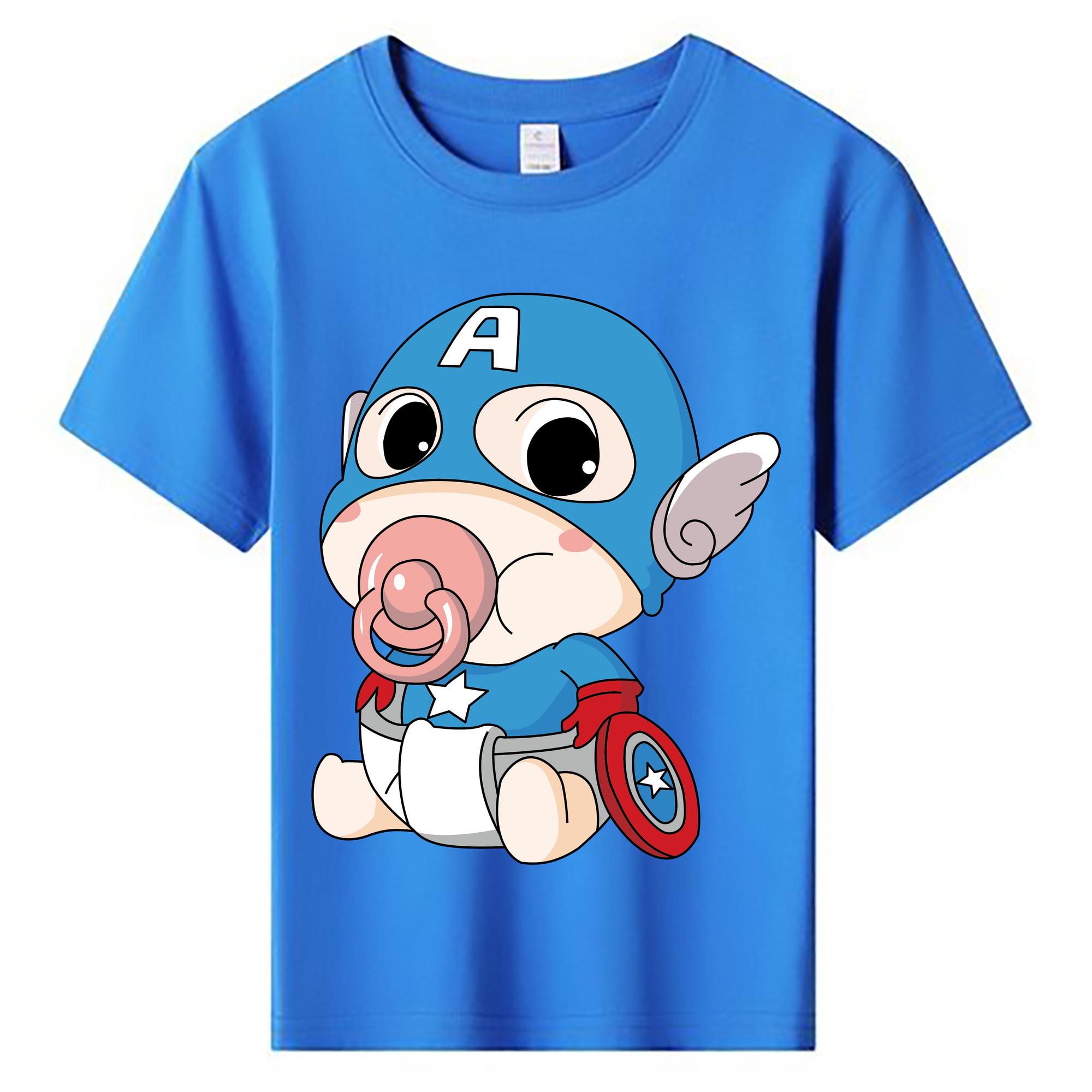 （画像用） アベンジャーズ The Avengers 綿100％キッズTシャツ（フロントプリント）